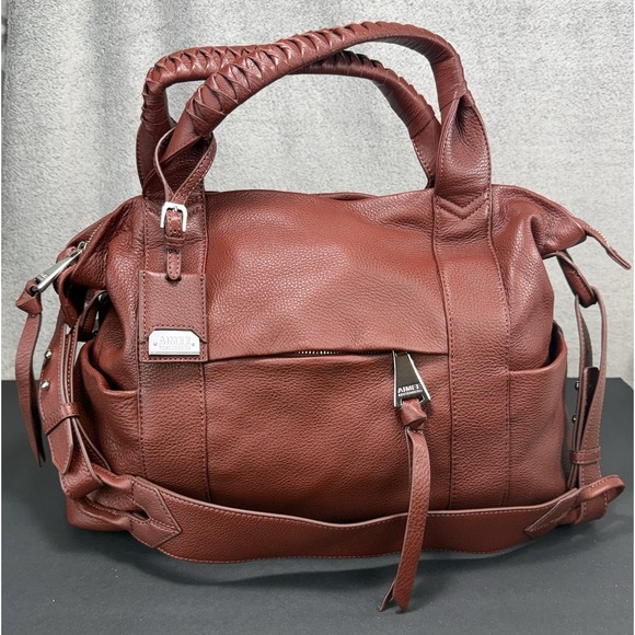 Aimee Kestenberg Handbags - Aimee Kestenberg Suzie Large Convertible Satchel Leather Handbag Purse Bag
